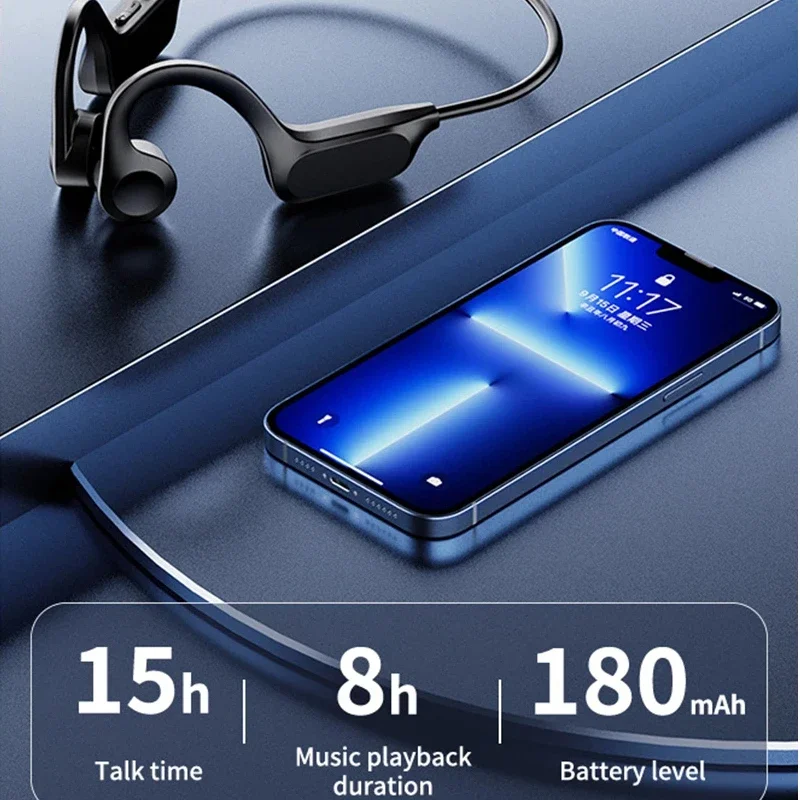 รูปสินค้า หูฟังกีฬา Air Conduction V5.3 คล้องหู จอแสดงผลดิจิตอล