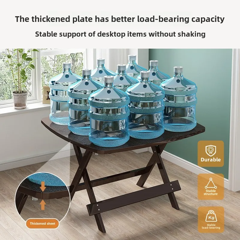 Dining table household small apartment modern simple portable square table folding combination eating living room ho