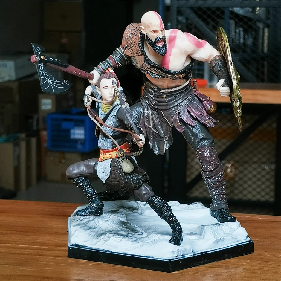 

God of War Kratos and Atreus Collection Figure Figurine Model Statue