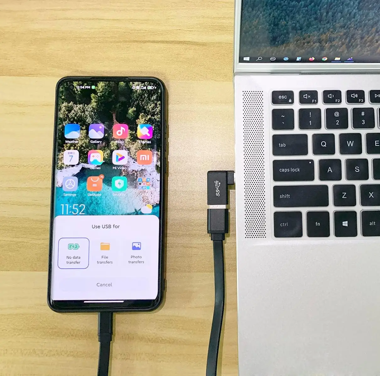 노트북 휴대폰용 오른쪽 왼쪽 각도 90 도 USB C 타입 3.1 수-USB 3.0 A 암, 10Gbps 데이터 충전 어댑터 커넥터, 2 개