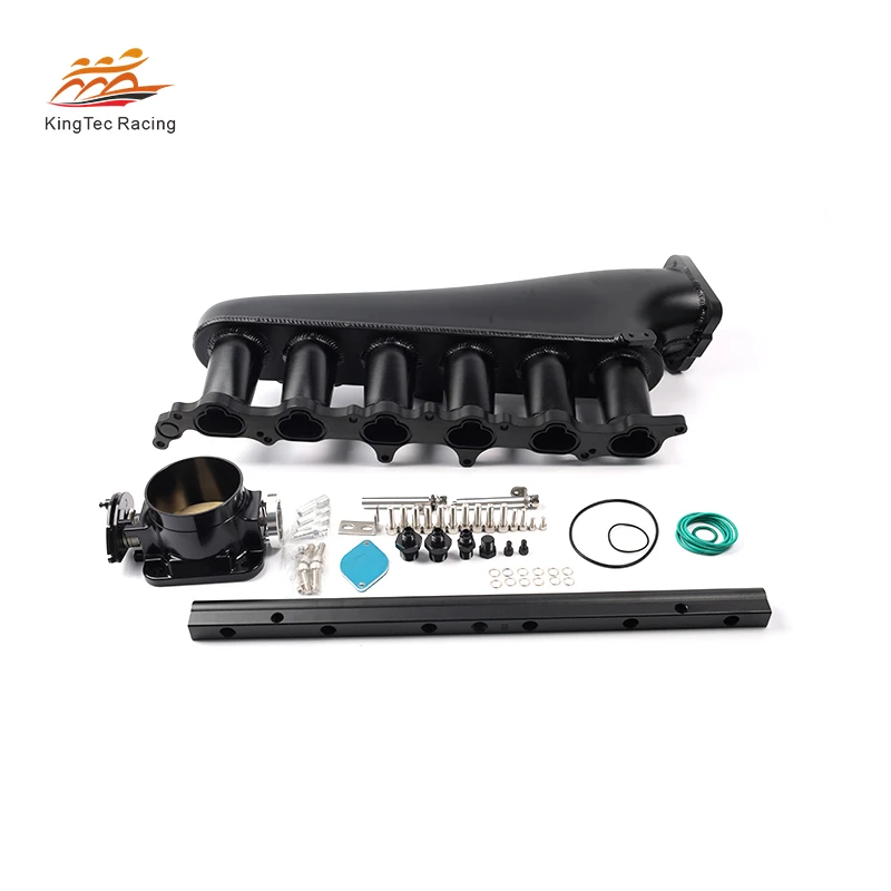 Collettore Di Aspirazione Billet Motore 2Jz 2Jz Gte Rail Corpo Farfallato 90Mm Con Kit Guida Carburante Per Supra Sc300 Is300 Gs300