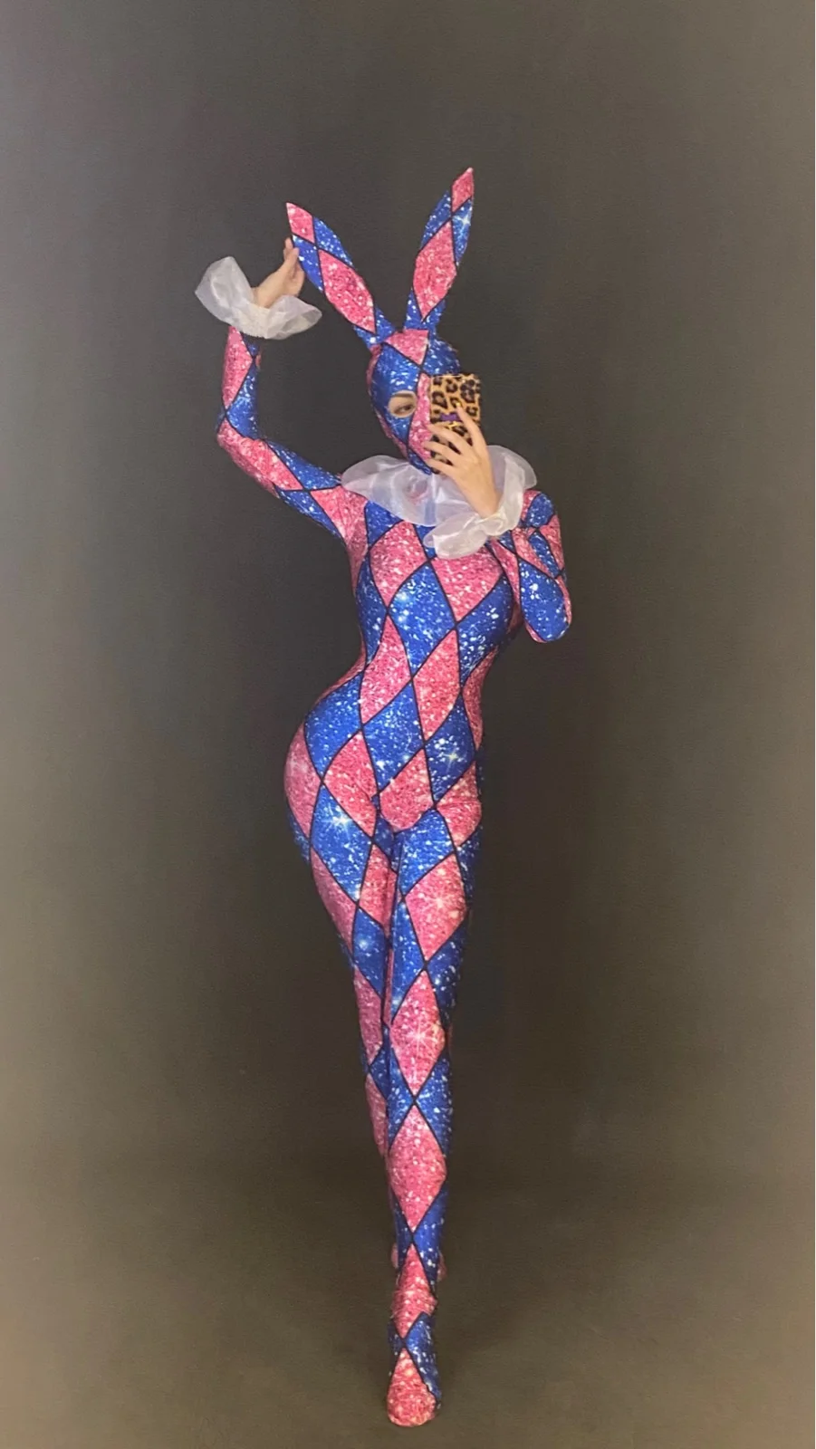 

Женский костюм для косплея Bunny Girl, сексуальный комбинезон на Хэллоуин, костюм для выступления в баре, новый костюм для танцев диджея, певицы, ГОГО