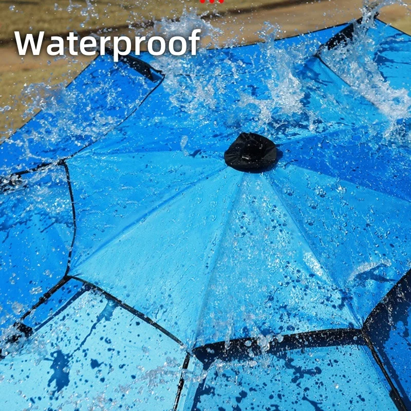1.8-2.6M Fishing Umbrella Outdoor Folding Fishing Parasol Sun Protection Camping Umbrella Adjustable Beach Garden Big Parasol
