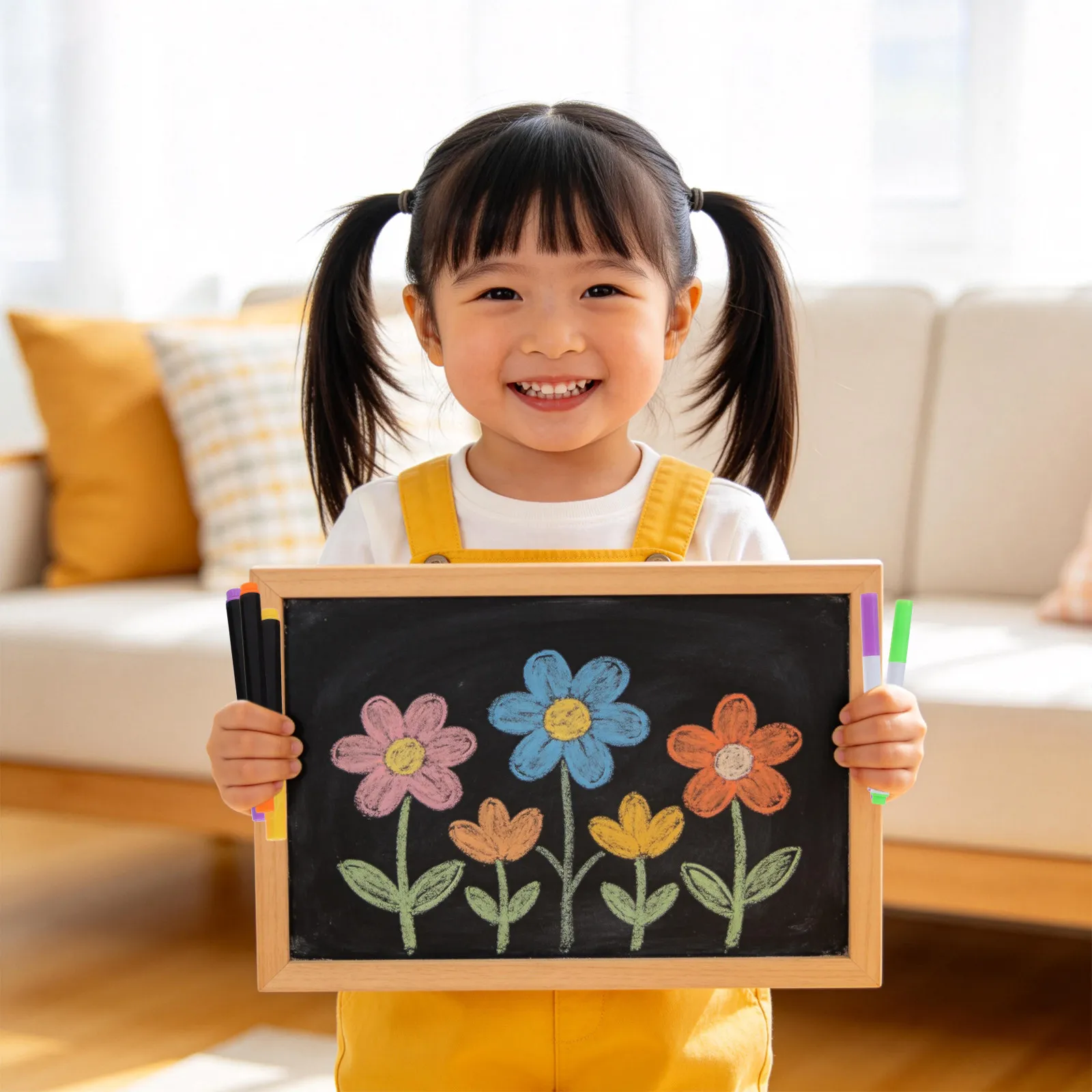 24Pcs 네온 지울 수 있는 액체 분필 펜 LED 보드 화이트 보드 사무실을위한 여러 가지 빛깔의 형광 건조 빠른 닦아 낼 수있는 마커