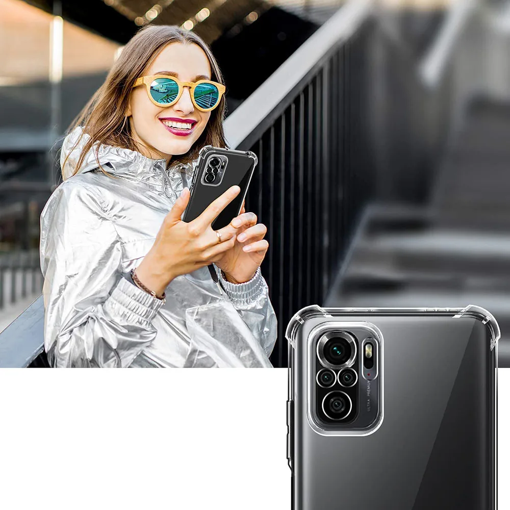 Phone Case 3D Airbag Shockproof Silicone For Xiaomi Redmi Note 10 Pro Max Note 10s 10T 10 Pro 4G 5G