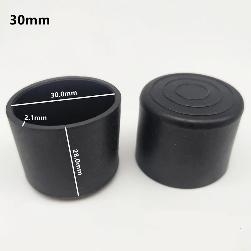 Rubber Chair/Furniture Leg Tips - 16-Pack Floor Protectors