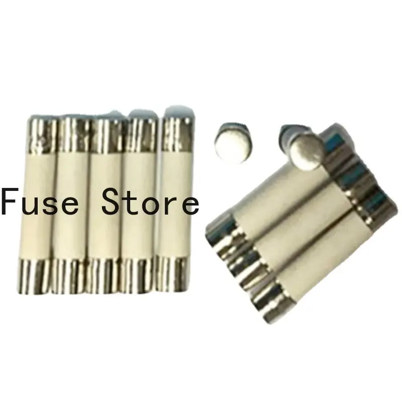 

10PCS 6*30mm Explosion-proof Ceramic Fuse/tube With Lead Fast/slow Break Type 250V/4A T4A