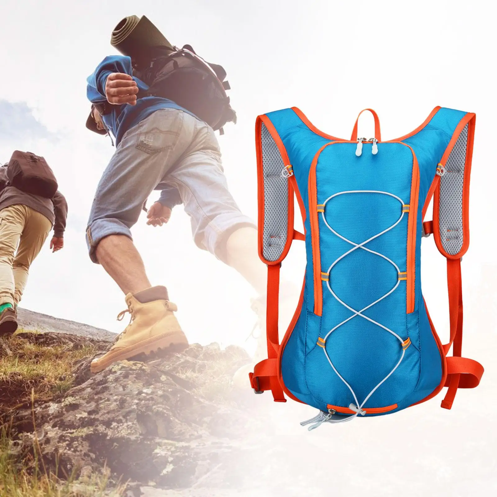 Mountain Climbing Backpack Sports Bag Hydration Vest Pack Hydration Backpack for Running Backpacking Biking Men Women Camping