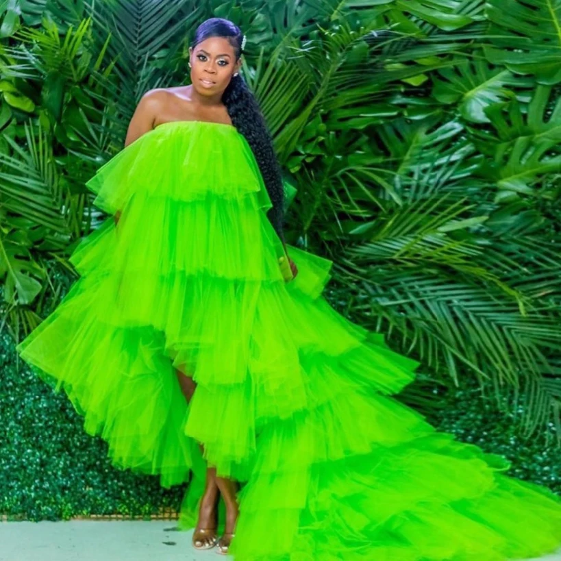 فساتين تول فستان طويل