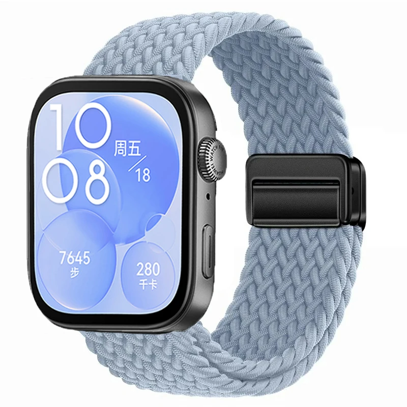 Nylon Braided Loop Strap - Magnetic Adjustable Comfort Bracelet Wristband