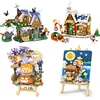 Mini building blocks Halloween Christmas world famous three-dimensional painting building blocks decoration children's gift 1