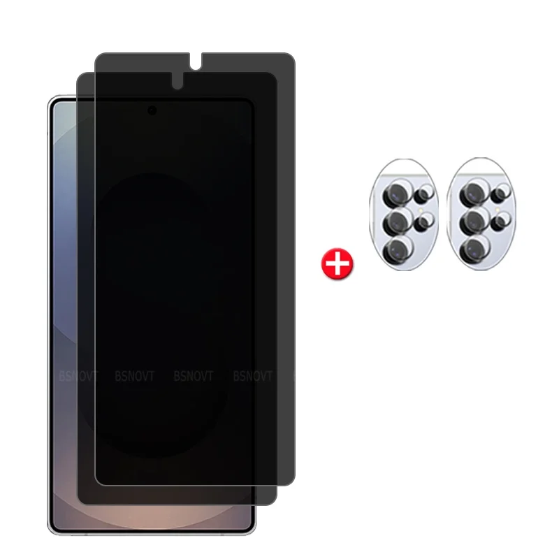 6-in-1 Anti-Spy Privacy Tempered Glass Screen Protector
