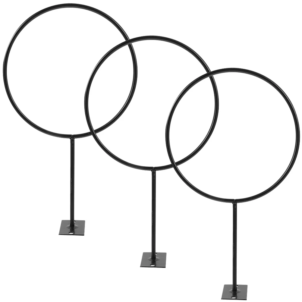 

3 Pcs Plant Decor Football Display Stand Multi-function Basketball Holder Rugby Accessories Balls Wall Mount