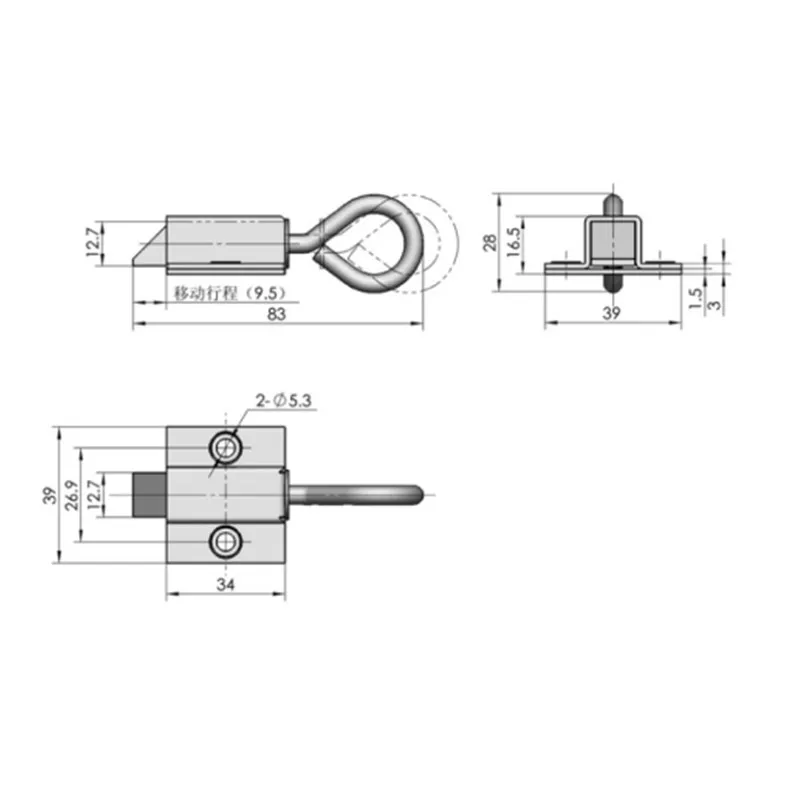 30 Bulloni Ad Anello In Acciaio Inox Per Serra - Punti Di Ancoraggio Per Vetrate Con 10 Fascette Riutilizzabili - M6, Testa Ritagliata 11x7,8mm - 2