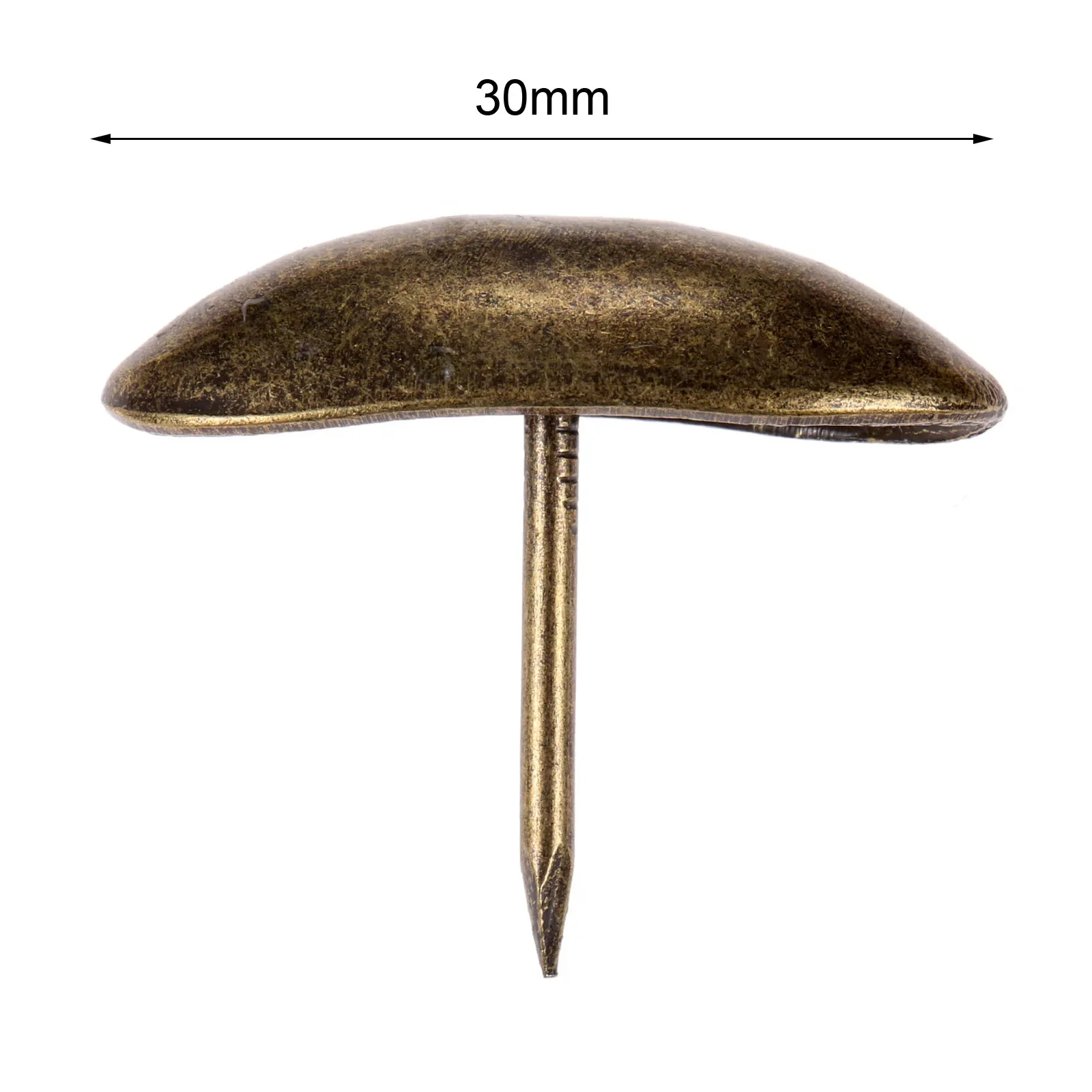 10Pc upholstery nail 30*25mm Retro Olive head upholstery nails Jewelry wooden box drum door sofa furniture decoration tack stud pushpin doornail