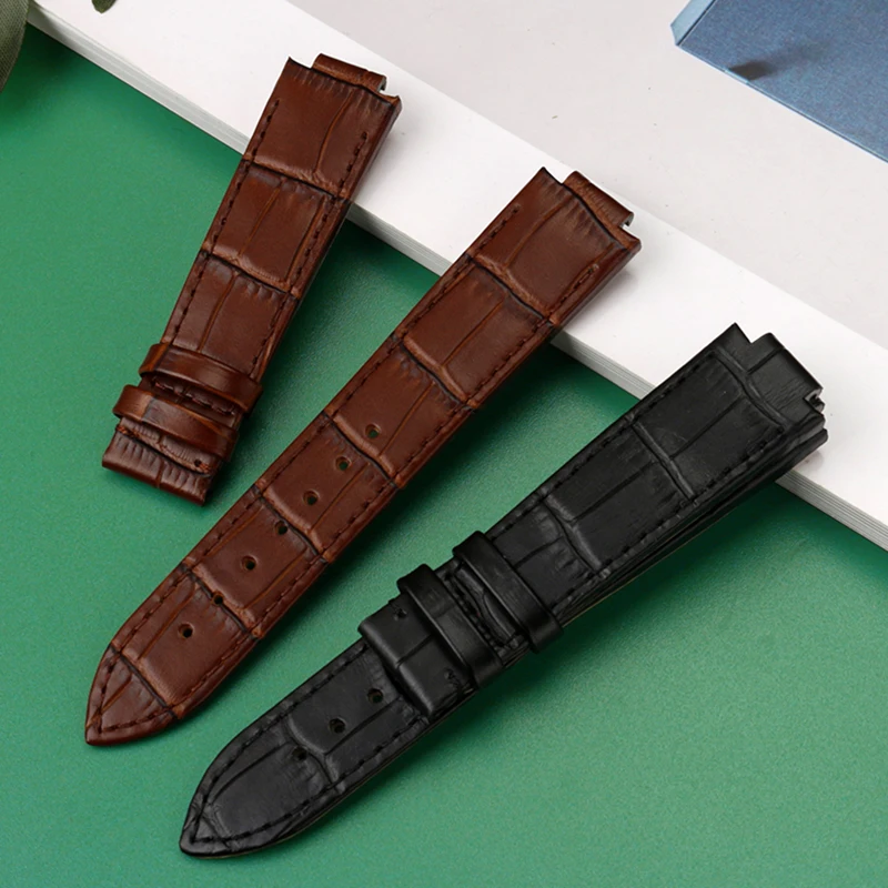 Convex leather watchband for LV watch Louis Vuitton tambour series strap  men and women 21 * 12mm 18 * 10mm Wristband Bracelet - AliExpress