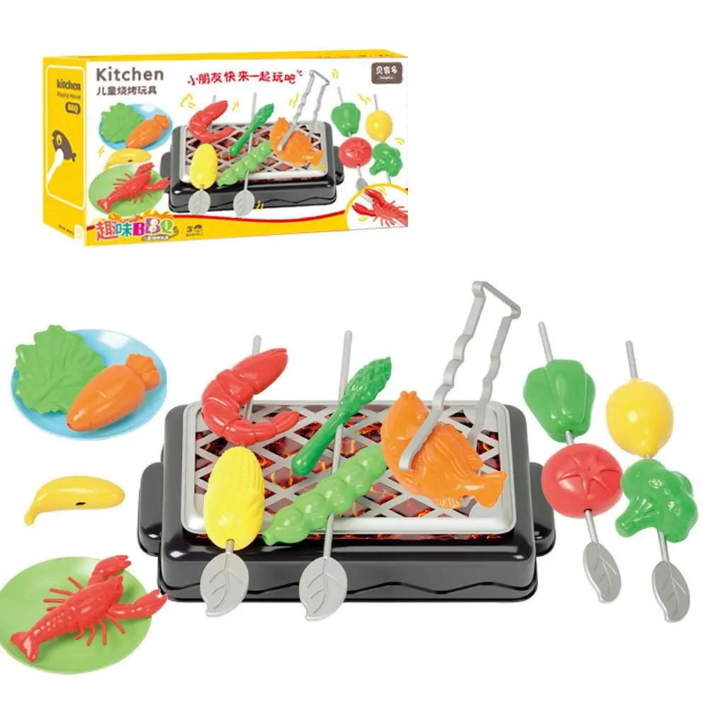 

Simulation Kitchen Toys BBQ Toy Plastic Early Education Toy Barbecue Cooking Toys Role-playing Kids Pretend Play