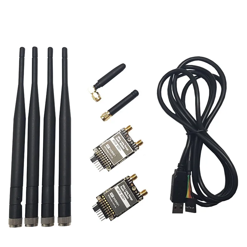 RFDesign RFD900+ 915MHz Ultra 40km Long Range 3DR Radio Telemetry Modem Bundle For APM Pixhawk