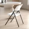650 Weight Limit Heavy Duty Plastic Folding Chair with Reinfoced Steel Frame for Indoor and Outdoor, Wedding, Party, Restaurant 6