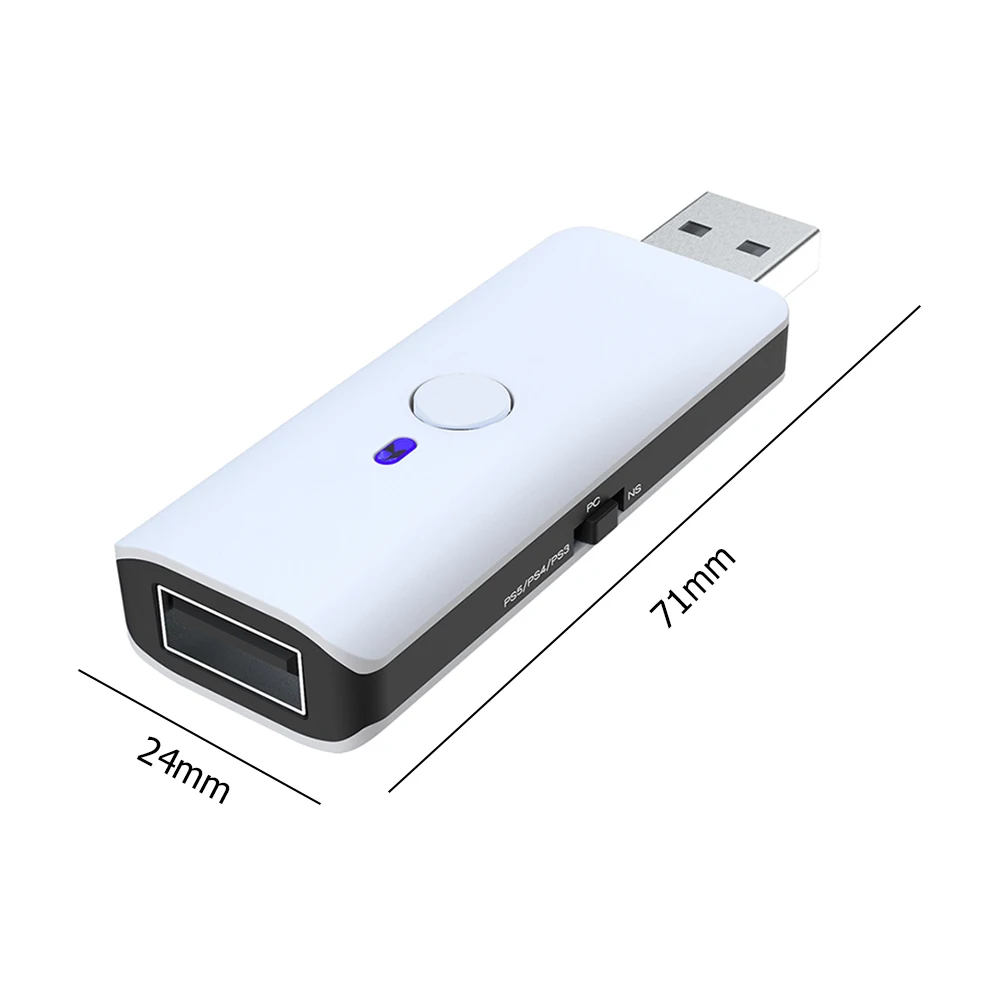 게임패드 무선 USB 어댑터, PS5, PS4, NS, P3 용, 블루투스 호환 컨트롤러 변환기, 게임 액세서리