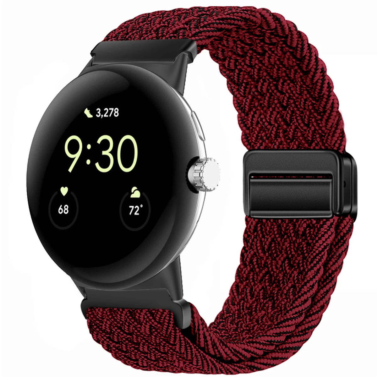 Nylon Braided Magnetic Wristband Bracelet - Universal Fit