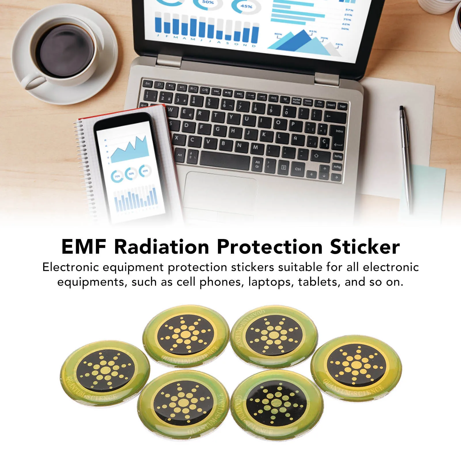 Self-Adhesive EMF Radiation Protection Stickers