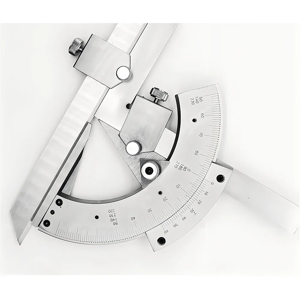 차이를 무시하는 다용도 각도기 0-320 °   각도기 고탄소강 프로텍터