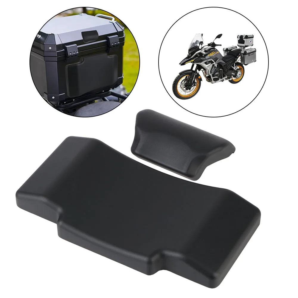 Black Synthetic Leather Motorcycle Passenger Backrest Pad
