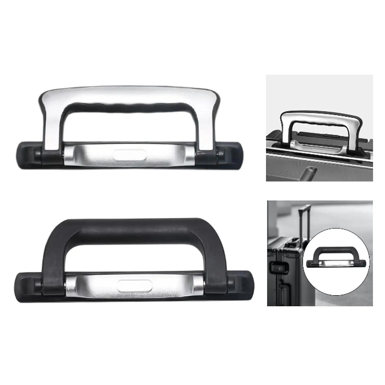 Luggage Trunk Handle Portable Wear Resistant Repairing with Mounting Screw