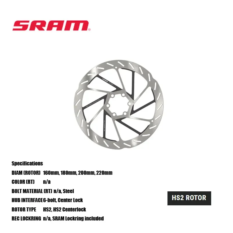 SRAM HS2 ブレーキディスク 200mm/180mm SRAM HS2 Disc Brake Rotor, 6-bolt | Bikecomponents.ca