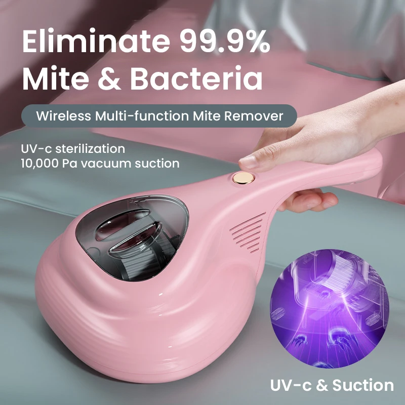 Aspirateur de lit UV électrique portatif Acariens sans fil