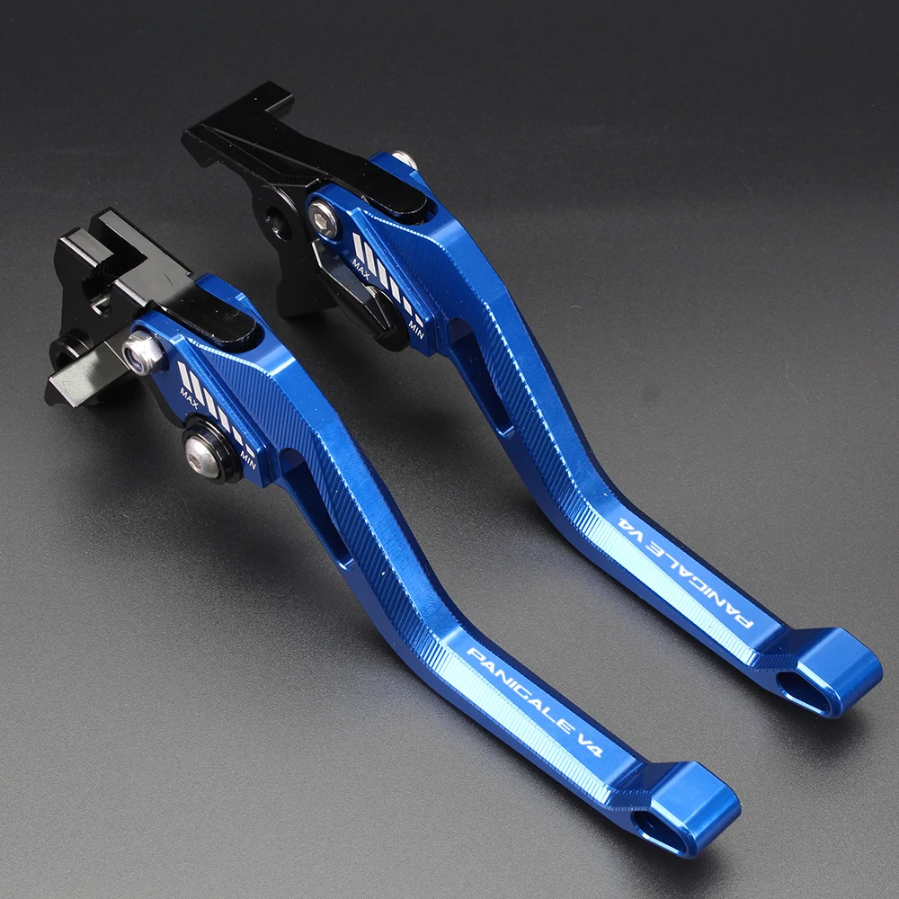 

Brake Clutch Levers For DUCATI Panigale V4 2018 2019 2020 Motorcycle Accessories Handles Lever With LOGO Black CNC
