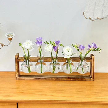 Bayonet Light Bulb Vase (Wooden Frame) 1