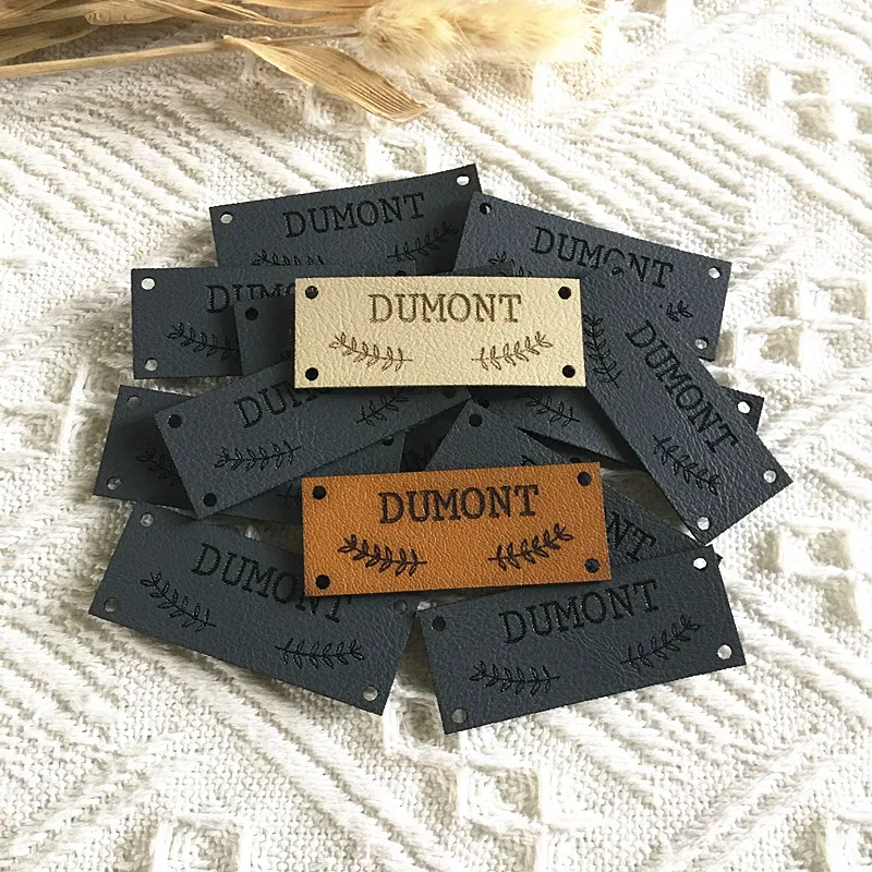 Custom Leather Labels Tags Handmade  Leather Sewing Garment Blanket -  30pcs Custom - Aliexpress