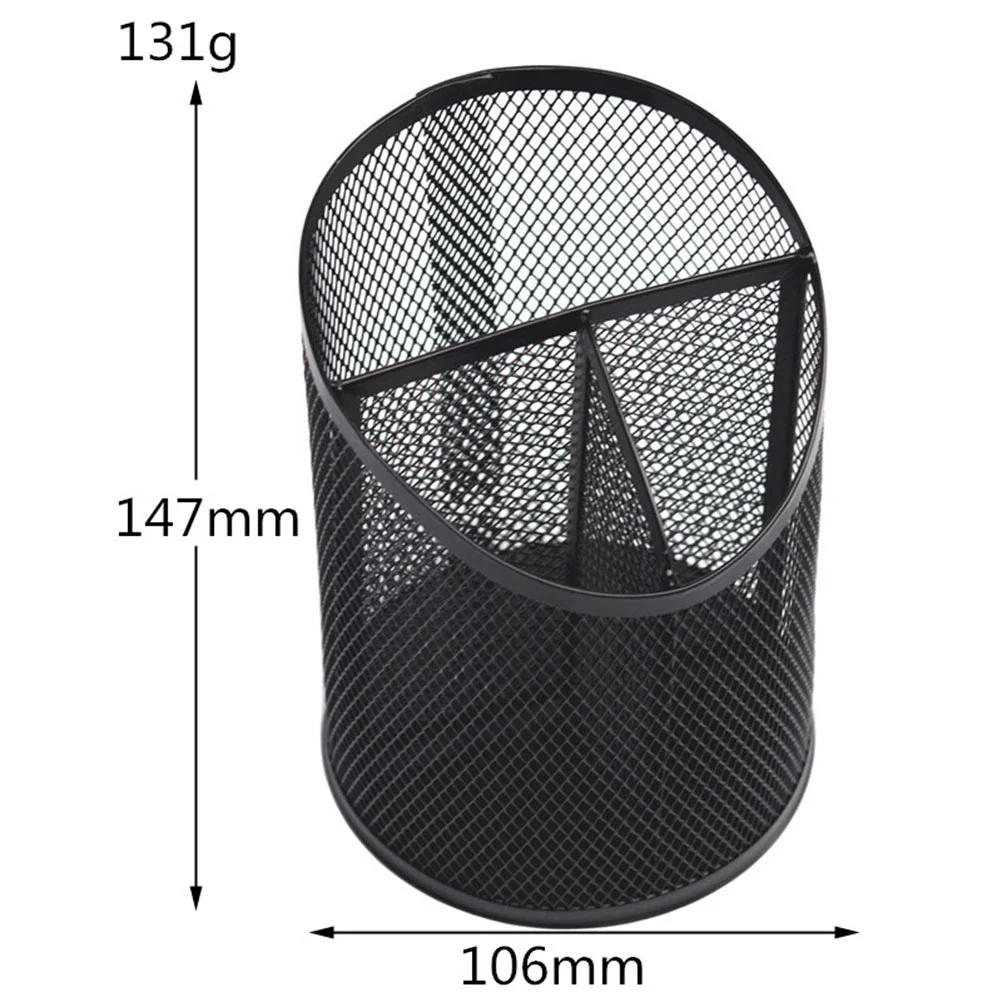 

holder pen mesh desk for black- cup holders- Black Creative Cups Bevel Pen Container Metal- Holder Desktop Storage- Container