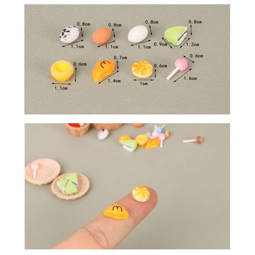 Resin Mini Food Models for 1:6 1:12 Dollhouse Kitchen Decor