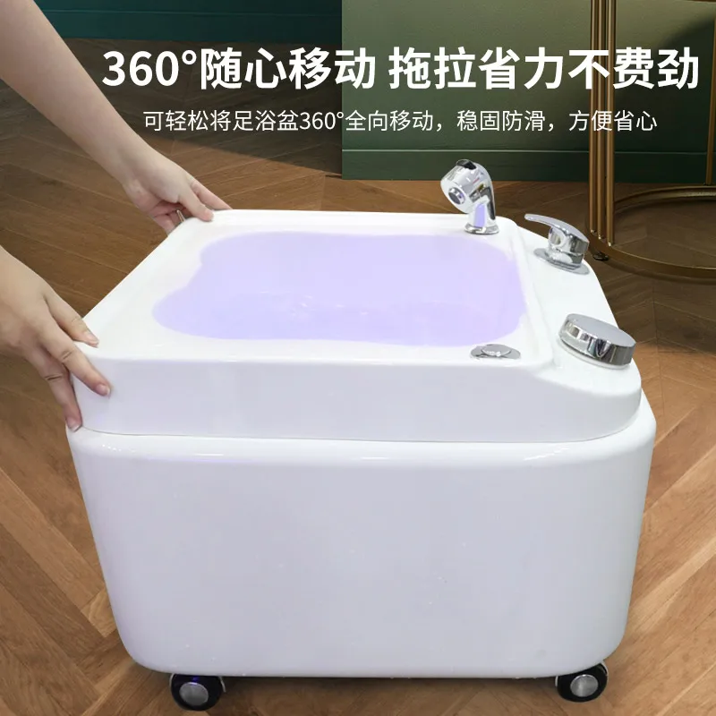 spa pedicure chair nail salon table Acrylic footbath manufacturers commercial massage pedicure hotel spa basin sink