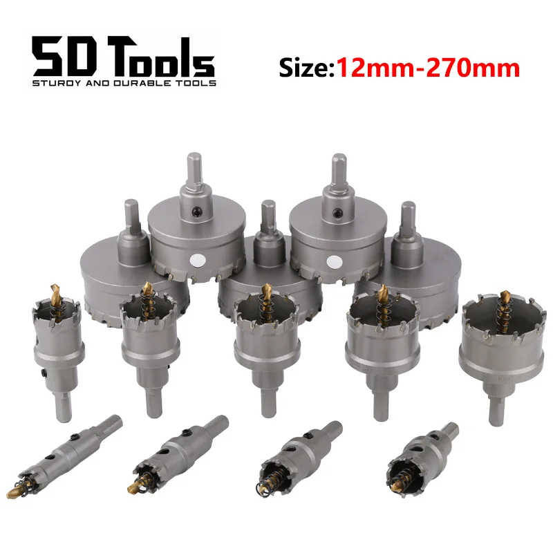 EJ.life Scie Trépan Perceuse Coupe Trou Acier TCT Outil De Coupe Haute