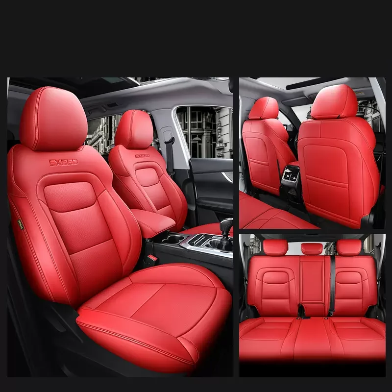 맞춤형 차량 시트 커버, 내구성 좋은 가죽, Chery Tiggo 8 Tiggo 7 전체 서라운드 전체 커버리지 세트