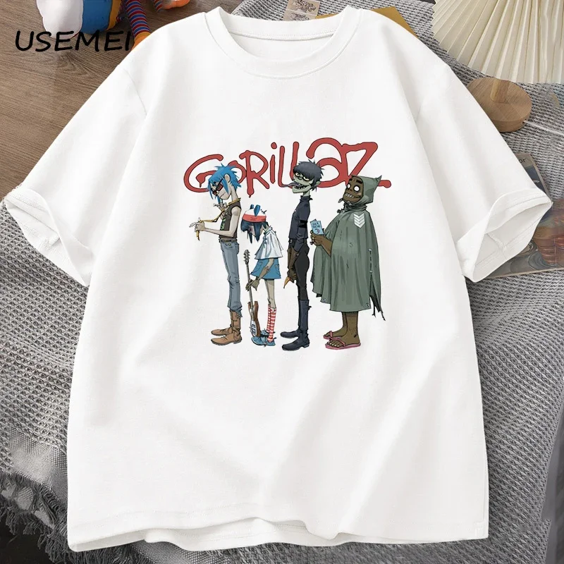 Fun Band Street Fighter Punk Rock Casual Top Anni '90 O Collo Vintage Y2K T-Shirt Manica Corta Da Donna No Gender Everyday