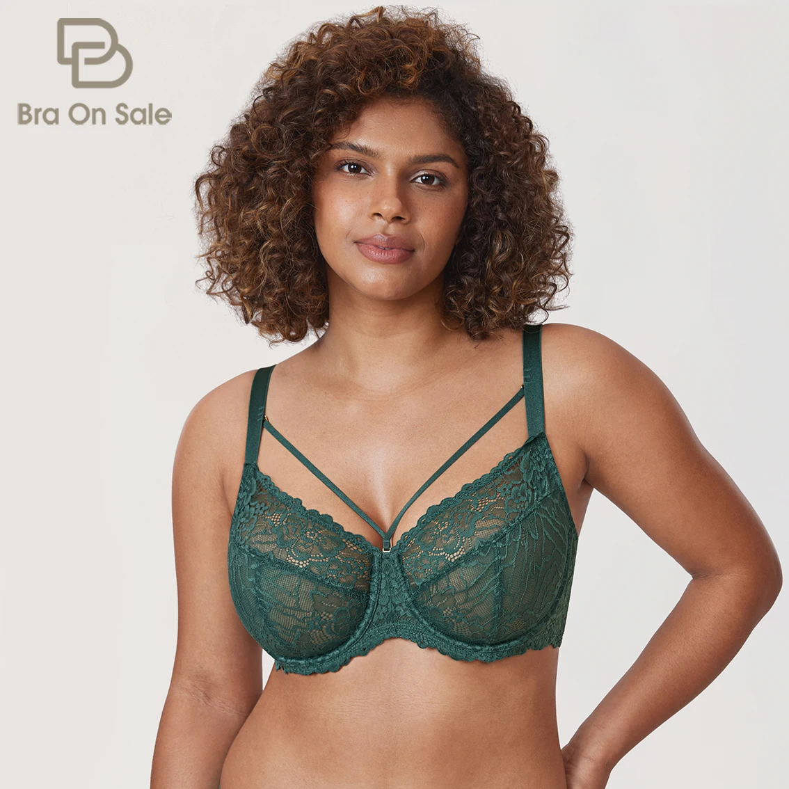 Sujetador de encaje Floral para mujer, sostén reductor de talla grande, cobertura completa, sin forro, con aros, copas B-DD E, F, G, H, I, J, K