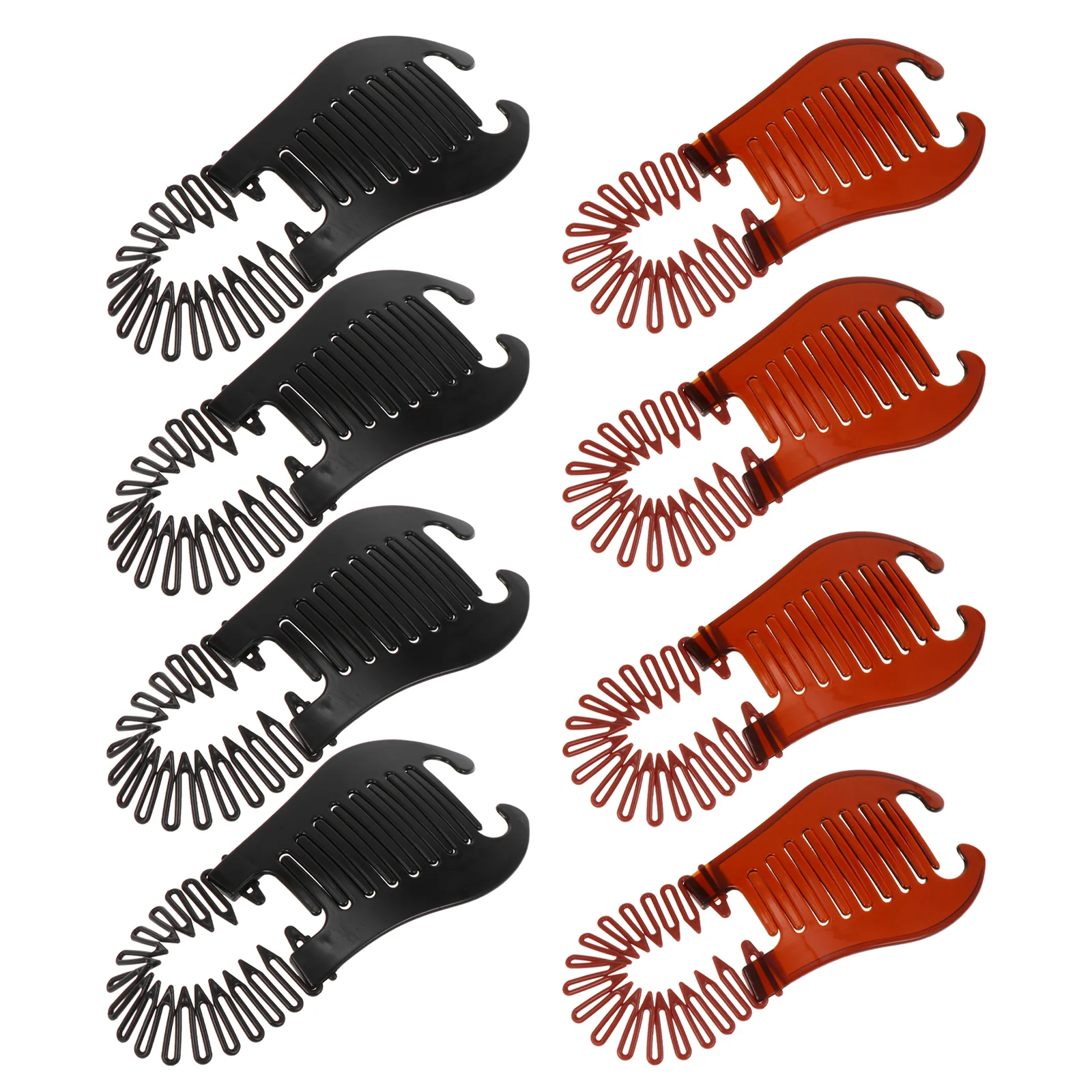 

8pcs Woman Haircut Decors Hair Clamps Side Hair Combs Headdress Holder Clips