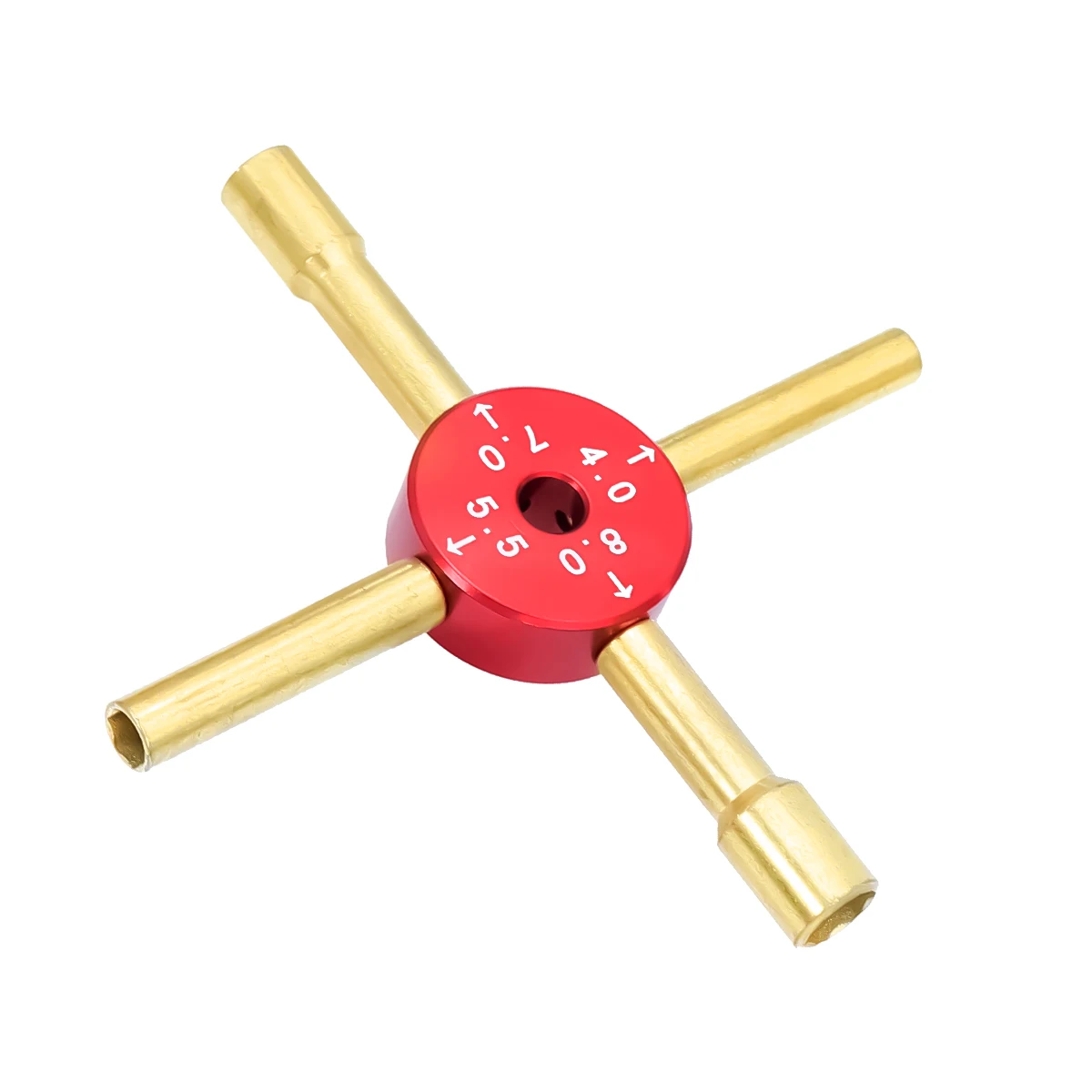 4 IN 1 Hex Buchse Kreuz Schlüssel Mutter Fahrer Werkzeuge Für 1/10 1/16 RC Auto Crawler 4mm 5,5mm 7mm 8mm Ersetzen Reifen Reparatur Werkzeuge