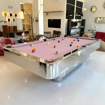 Luxury Pink Cloth Pool Table 1