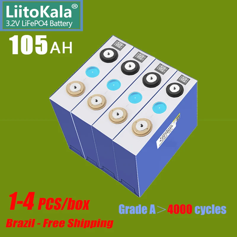 

Аккумуляторная батарея LiitoKala, 3,2 в, Ач, Ач, 12 В, 24 В