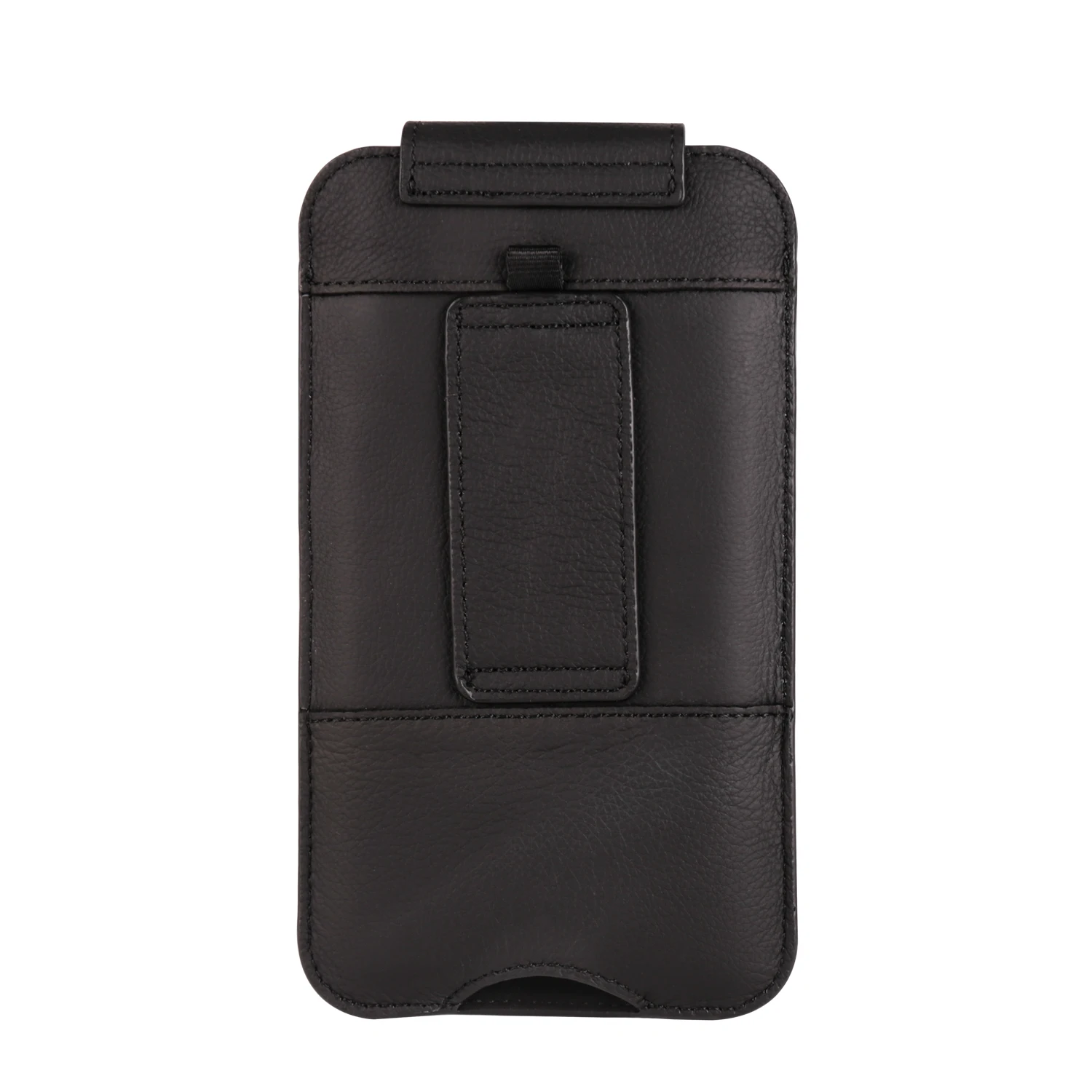Luxury Cowhide Genuine Leather Belt Clip Case with Card Slots