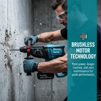 Makita DHR242 26MM Marteau perforateur sans fil, marteau électrique sans balais, batterie au lithium 18V, perceuses sans fil pour outils électriques Makita 18v ﻿ 6