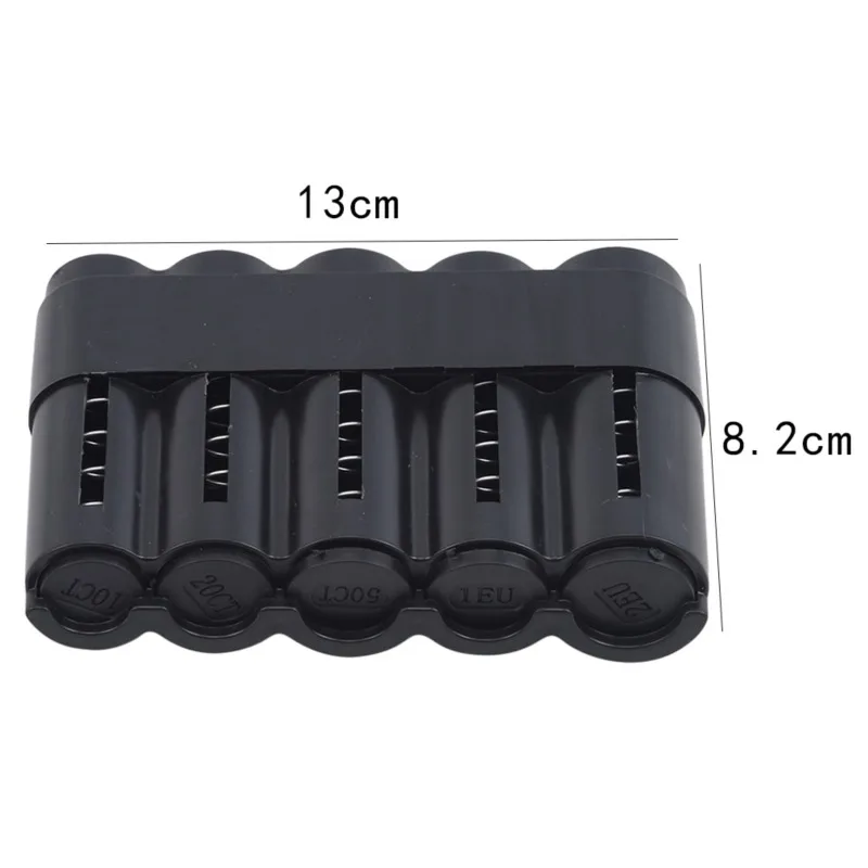 Coin Saver Car Storage Purse Savings Box For Euro Coin Bank Holder Case Plastic Wallet