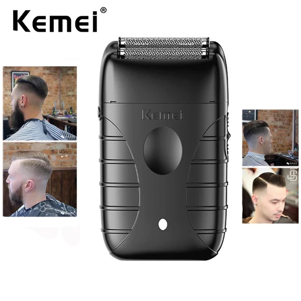 Kemei 2299 Barber Foil Shaver Men Electric Razor for Bald Head Cordless Smooth Shaving Machine Close Shave Beard Trimmer Gifts