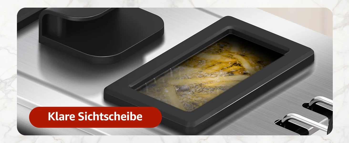 Aigostar Fritteuse 2200 Watt mit Sichtfenster & 3 Liter Volumen